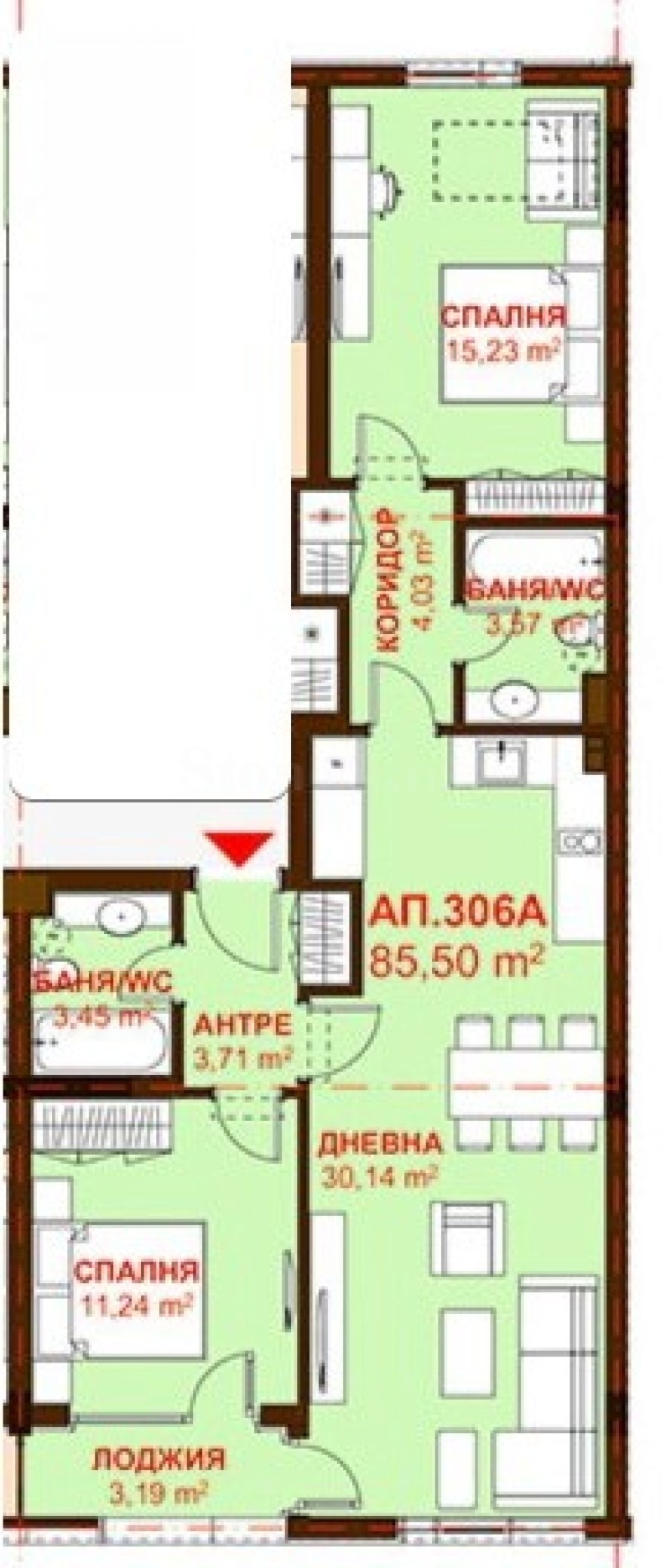 À venda  2 quartos Burgas , Sarafovo , 103 m² | 88235603 - imagem [2]