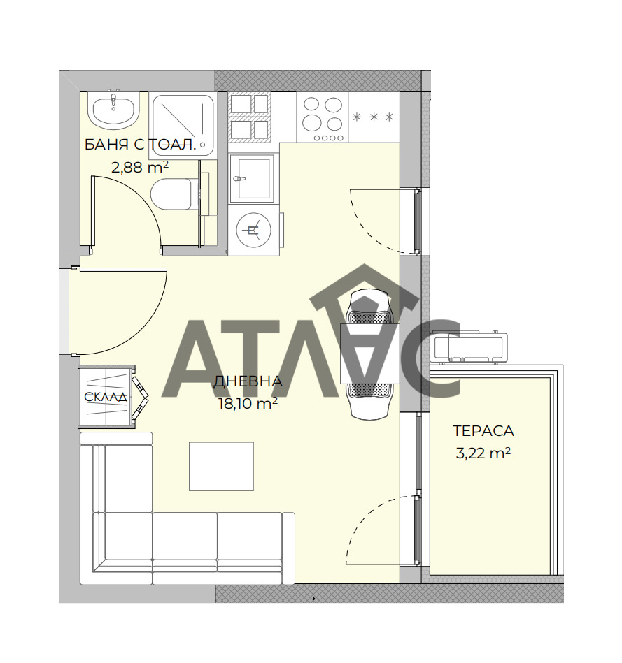 Продава 1-СТАЕН, гр. Пловдив, Остромила, снимка 2 - Апартаменти - 54908612