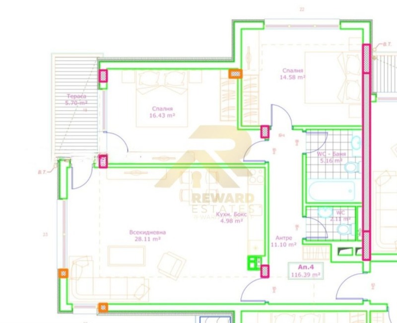 De vânzare  2 dormitoare regiunea Pernik , Cladnița , 116 mp | 92606407 - imagine [12]