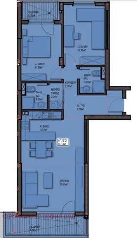 2 bedroom Mladost 4, Sofia 1