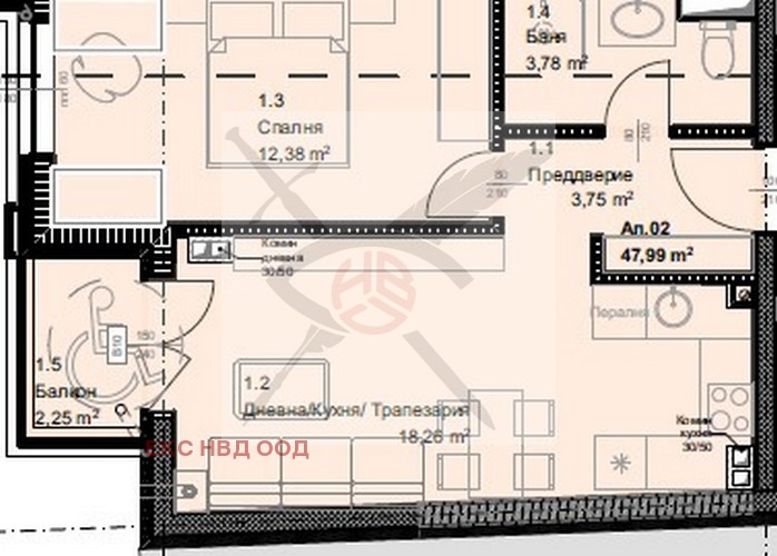 Продава 2-СТАЕН, гр. София, Овча купел, снимка 1 - Aпартаменти - 47705235