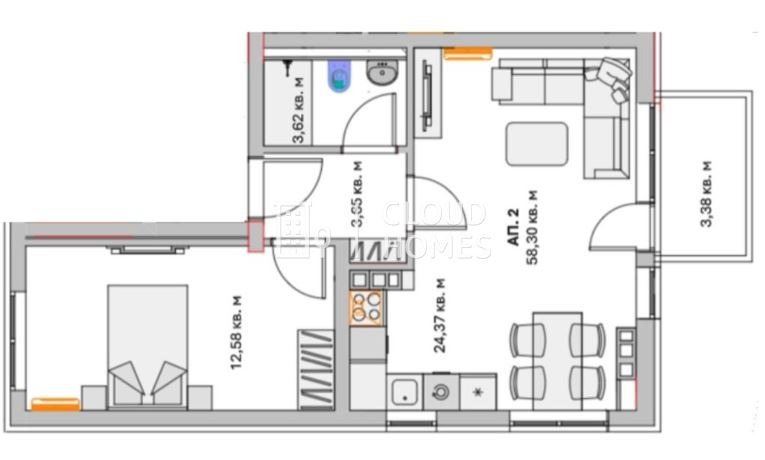 Продава 2-СТАЕН, град София, Малинова долина • 190000 € / 371607.70 лв. • 91583368 1