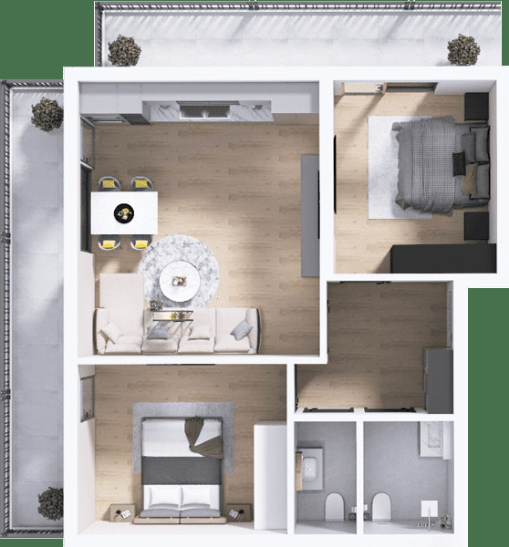 Satılık  2 yatak odası Plovdiv , Hristo Smirnenski , 113 metrekare | 59906349 - görüntü [2]