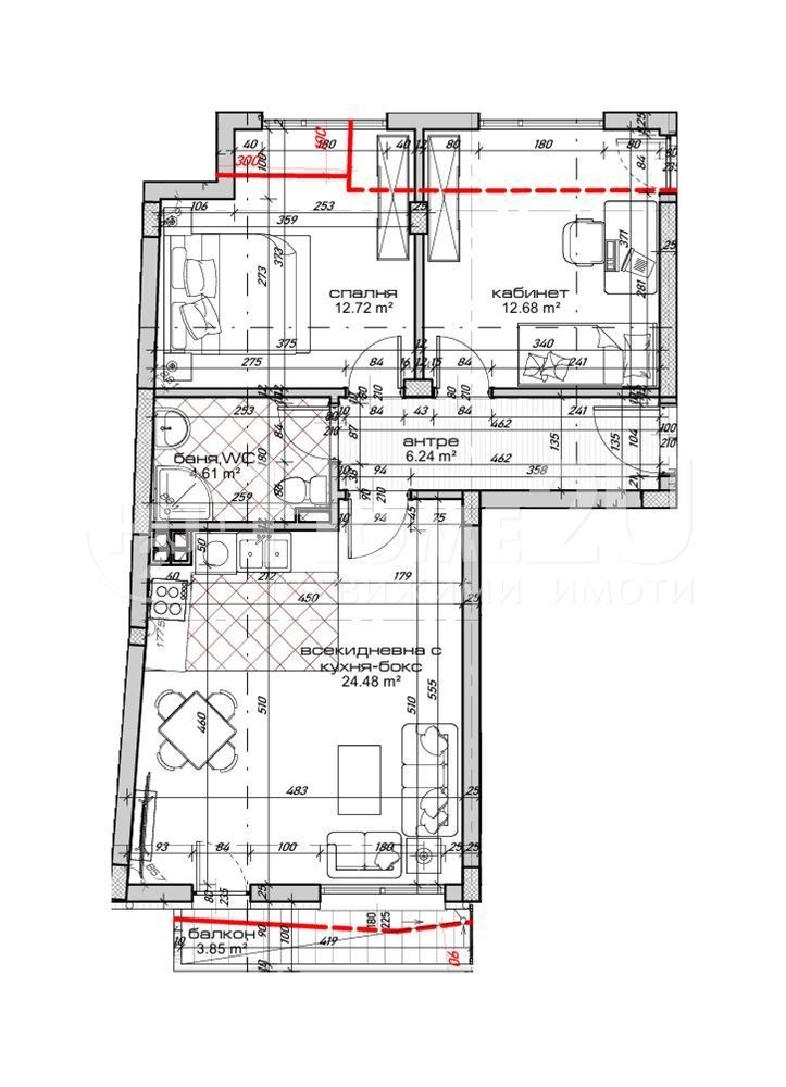 Na prodej  2 ložnice Varna , Kolchozen pazar , 98 m2 | 58189227 - obraz [2]