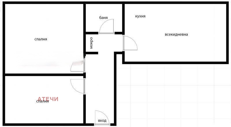Продава 3-СТАЕН, гр. София, Докторски паметник, снимка 4 - Апартаменти - 53982874