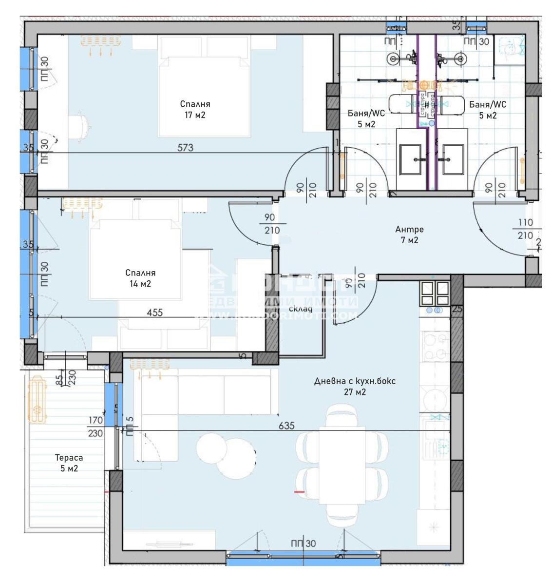 Продава 3-СТАЕН, гр. Пловдив, Остромила, снимка 3 - Апартаменти - 55004862