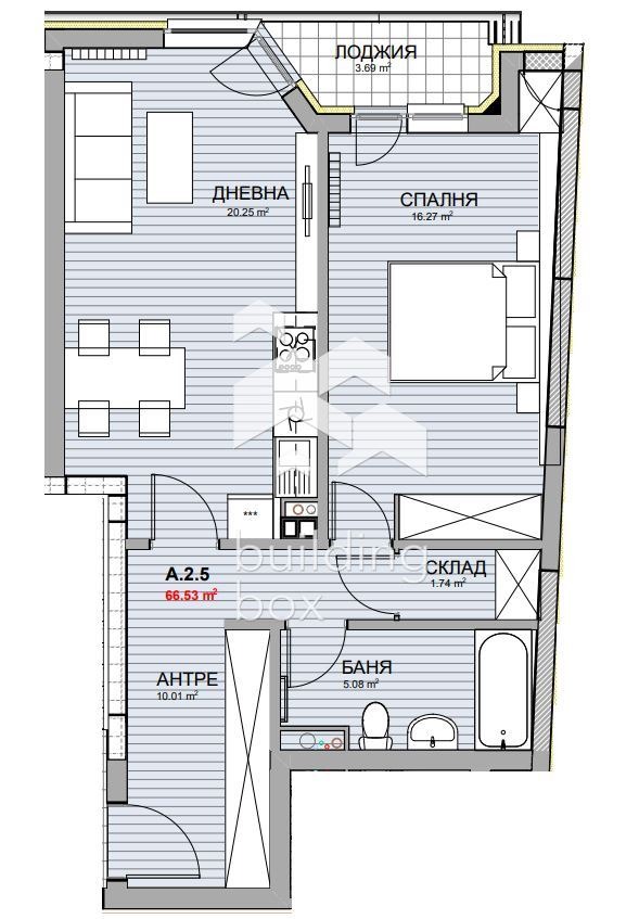 Na sprzedaż  1 sypialnia Sofia , Krasno selo , 80 mkw | 43000865 - obraz [2]