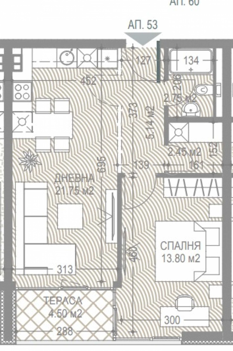 Eladó  1 hálószoba Sofia , Malinova dolina , 77 négyzetméter | 95450069 - kép [2]