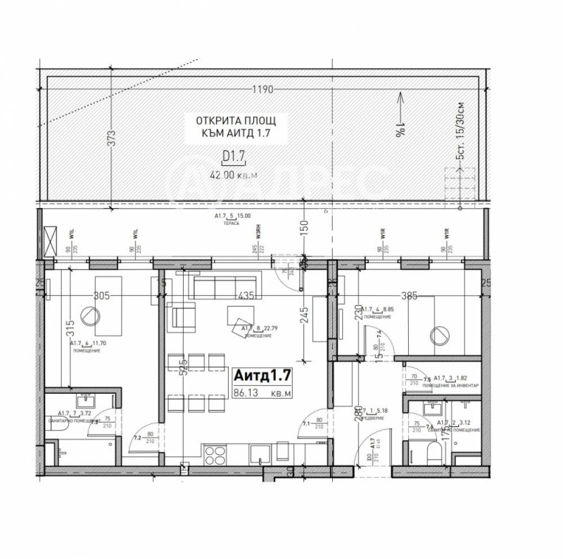 Till salu  2 sovrum Sofia , Ovtja kupel , 107 kvm | 62500004 - bild [4]