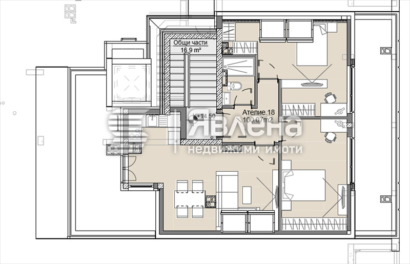 Na prodej  2 ložnice Sofia , Levski , 100 m2 | 46976513 - obraz [9]