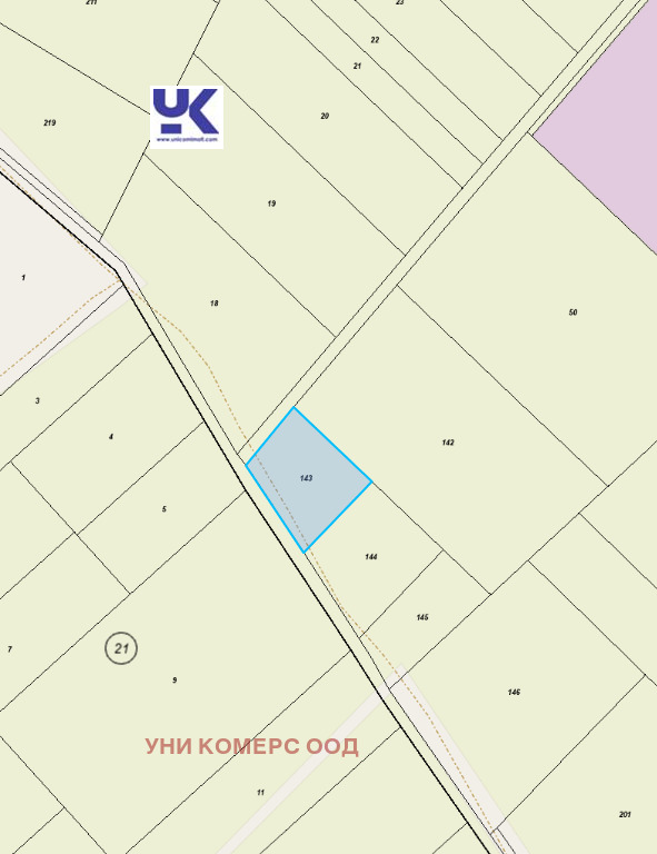Na sprzedaż  Działka region Sofia , Bożuriszcze , 915 mkw | 66306715