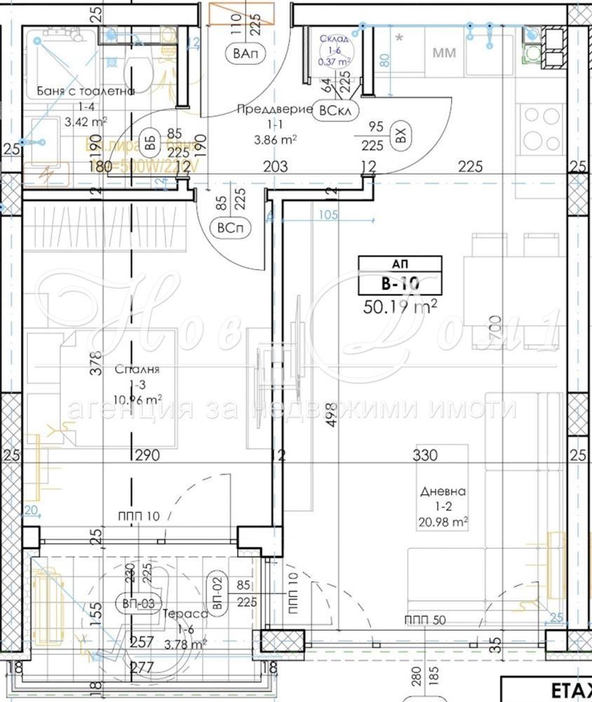 Продава 2-СТАЕН, гр. Пловдив, Беломорски, снимка 7 - Апартаменти - 56506088