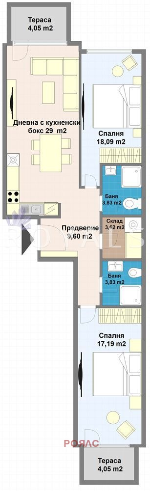Satılık  2 yatak odası Sofia , Malinova dolina , 129 metrekare | 67924469