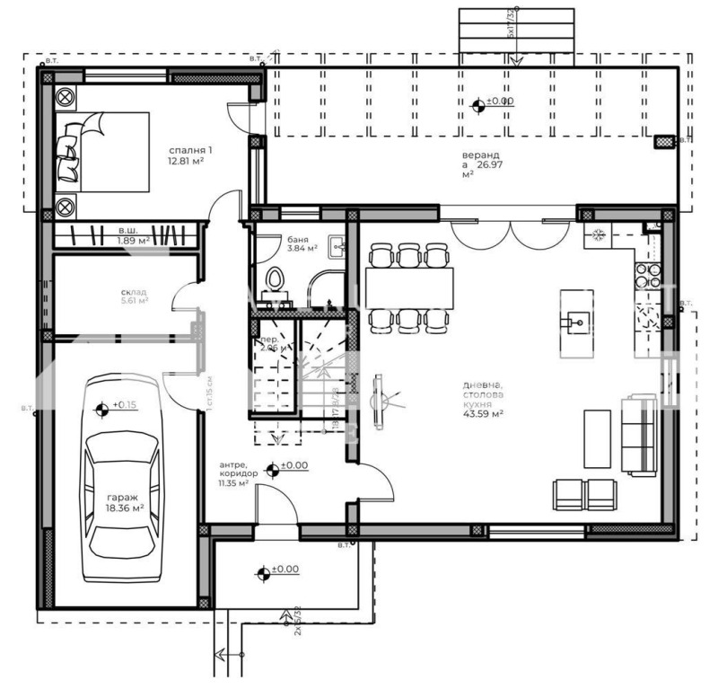 Продава КЪЩА, с. Марково, област Пловдив, снимка 7 - Къщи - 52096307