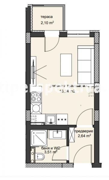 Продается  Студия Пловдив , Христо Смирненски , 36 кв.м | 26121851