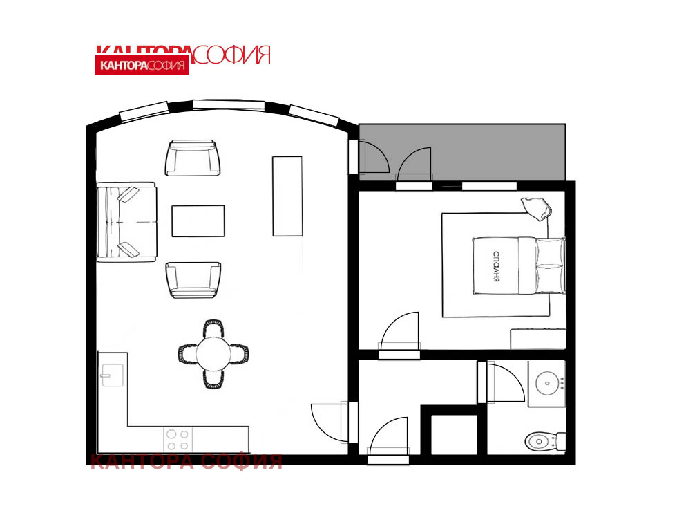 Продава 2-СТАЕН, гр. София, Стрелбище, снимка 2 - Апартаменти - 56577246