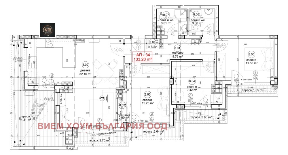 Продава 4-СТАЕН, гр. Варна, Левски 1, снимка 13 - Апартаменти - 56599253