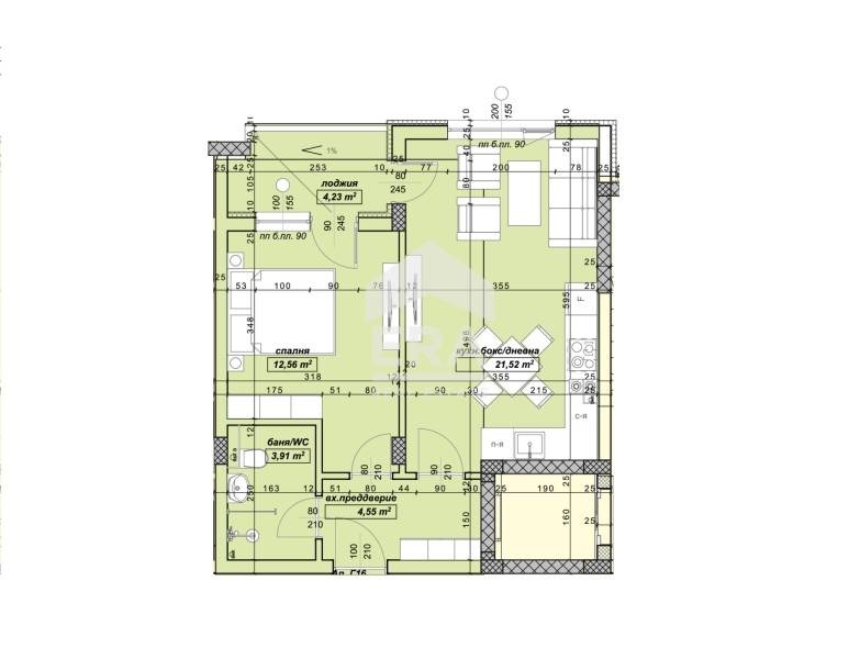 Na prodej  1 ložnice Veliko Tarnovo , Buzludža , 60 m2 | 83815948 - obraz [5]