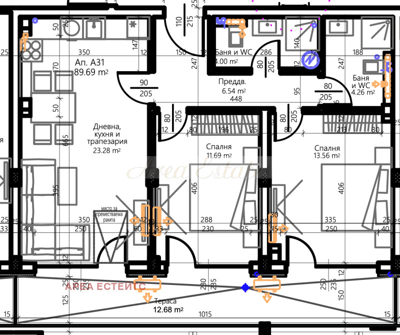 In vendita  2 camere da letto Burgas , Sarafovo , 108 mq | 87421232