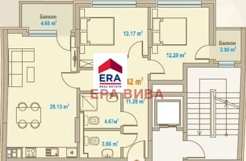 Продава 3-СТАЕН, гр. София, Зона Б-5, снимка 2 - Апартаменти - 54337337