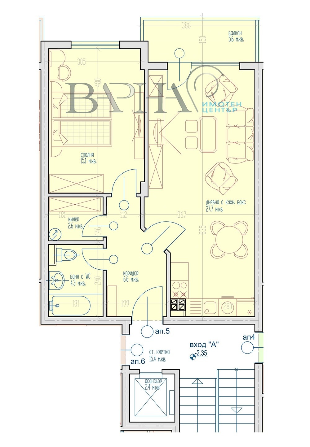 Продава 2-СТАЕН, гр. Варна, Виница, снимка 9 - Апартаменти - 53974528