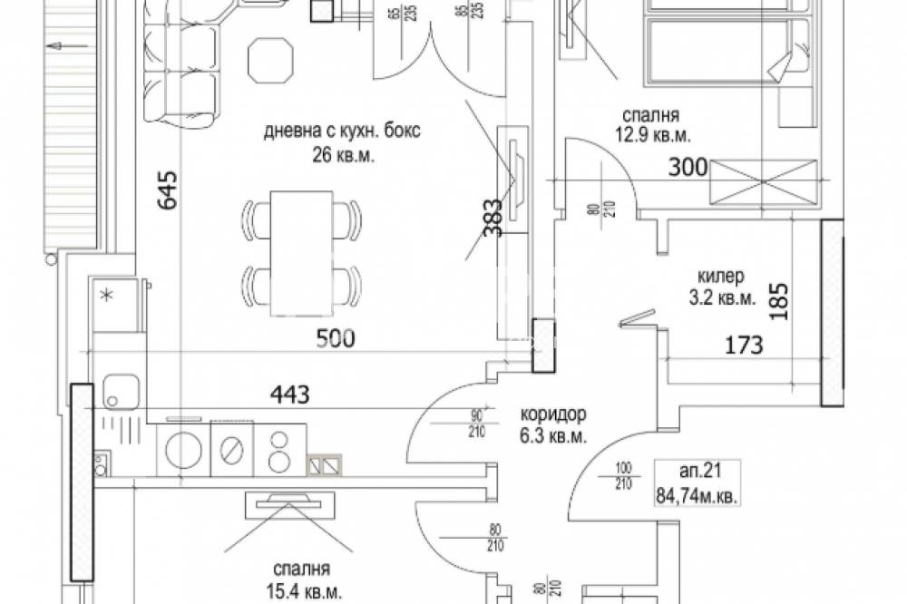 Продава 3-СТАЕН, гр. Варна, Цветен квартал, снимка 3 - Апартаменти - 55836555