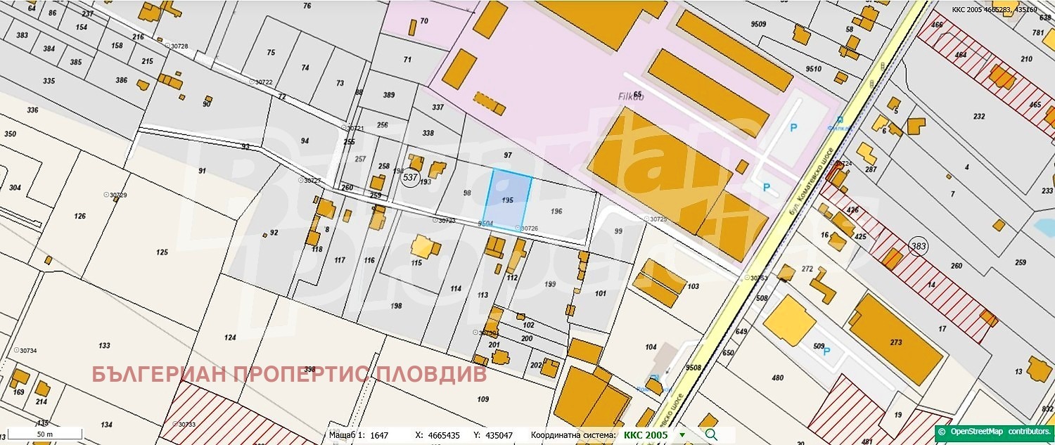 Продава ПАРЦЕЛ, гр. Пловдив, Коматево