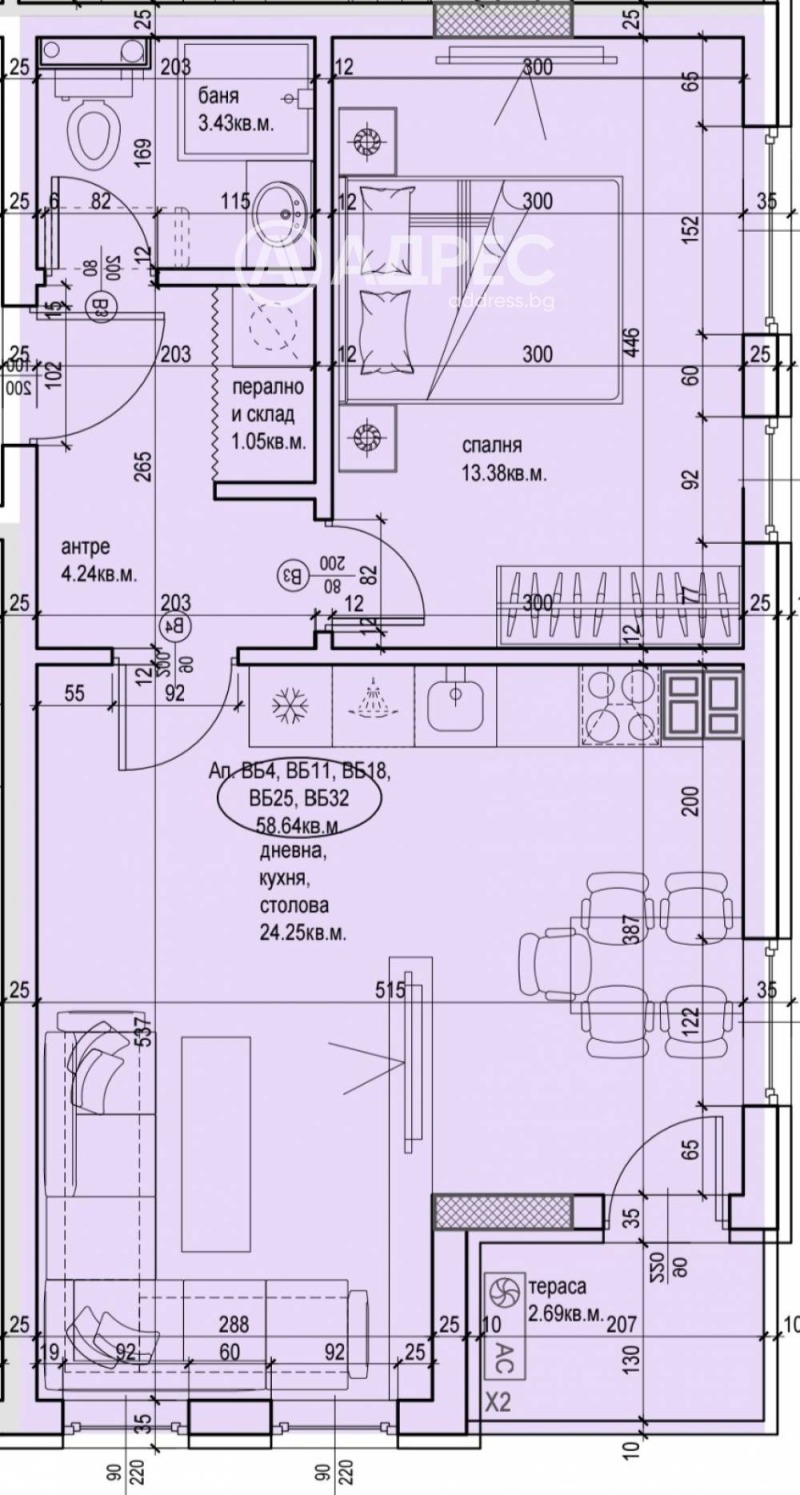 Till salu  1 sovrum Plovdiv , Kamenica 2 , 72 kvm | 64383361