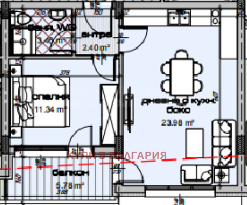 In vendita  1 camera da letto Varna , Izgrev , 80 mq | 18827133 - Immagine [5]