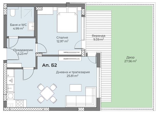 Продава 2-СТАЕН, гр. Пловдив, Беломорски, снимка 1 - Aпартаменти - 48947074