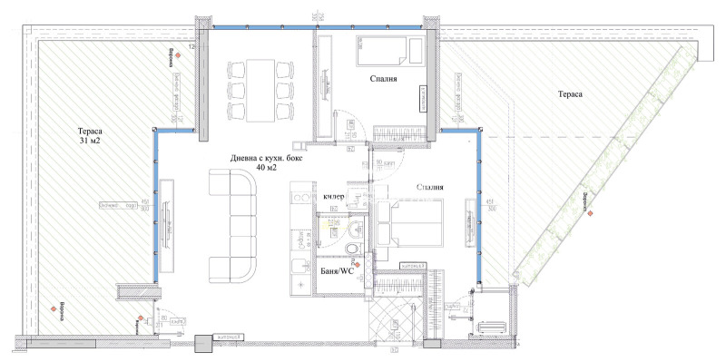 Продава  3-стаен град Пловдив , Център , 173 кв.м | 84386446 - изображение [2]