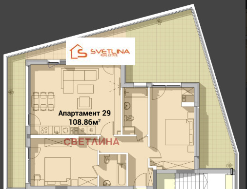 Продава 3-СТАЕН, гр. София, Полигона, снимка 8 - Апартаменти - 54550022