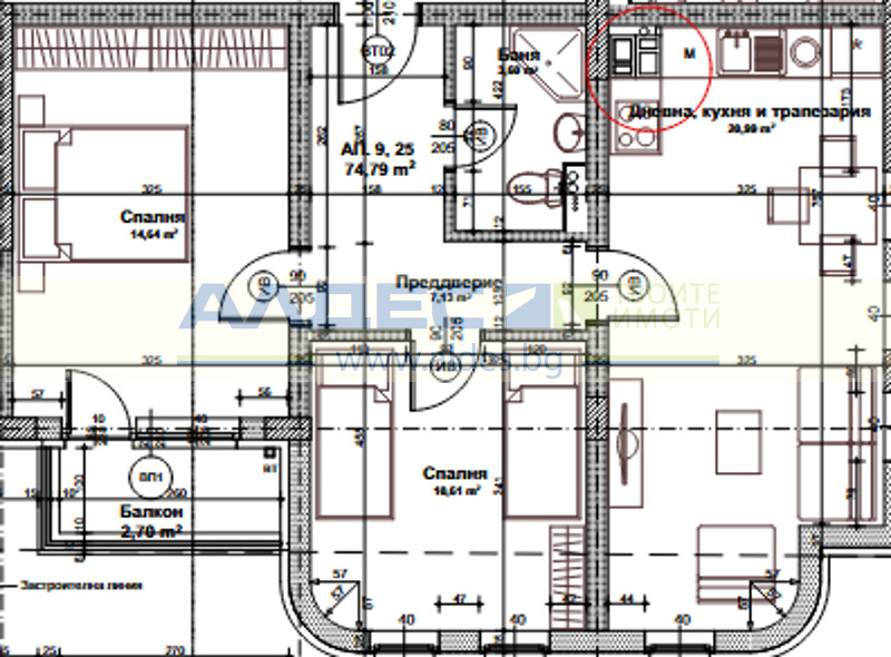 Продава 3-СТАЕН, гр. София, Зона Б-19, снимка 2 - Апартаменти - 53632140