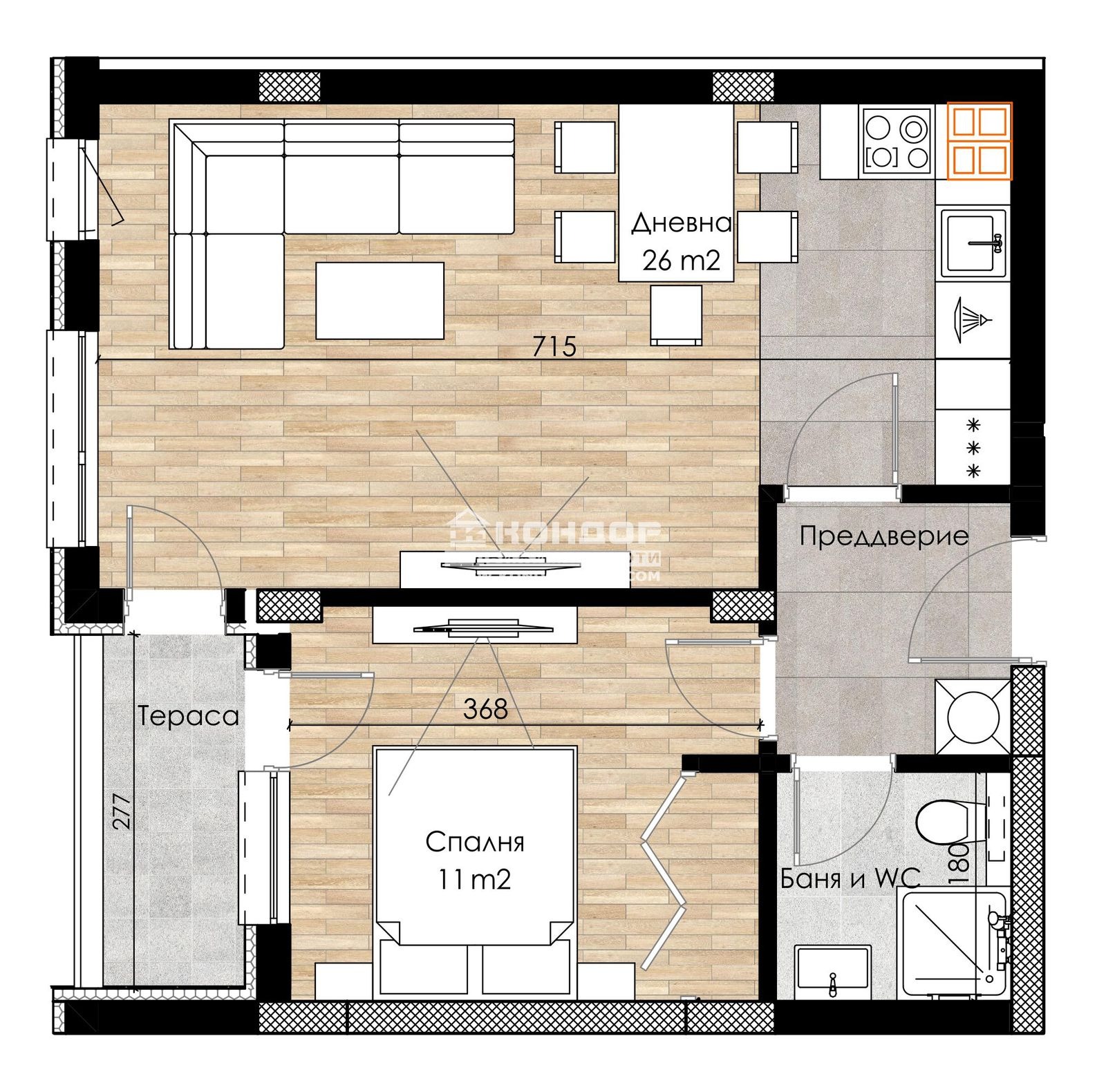Продава 2-СТАЕН, гр. Пловдив, Въстанически, снимка 2 - Апартаменти - 49952076