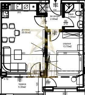 1 slaapkamer Ostromila, Plovdiv 1