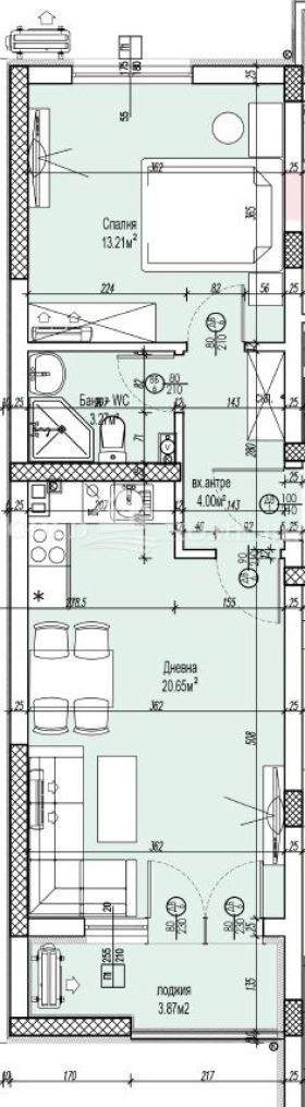 Продава 2-СТАЕН, гр. Пловдив, Южен, снимка 2 - Апартаменти - 55325347