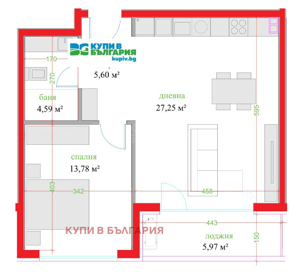 Продава 2-СТАЕН, гр. Варна, Трошево, снимка 3 - Aпартаменти - 49437176