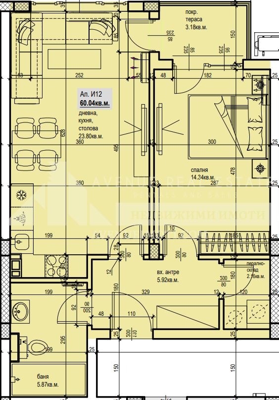 For Sale  1 bedroom Plovdiv , Yuzhen , 74 sq.m | 69342905 - image [2]