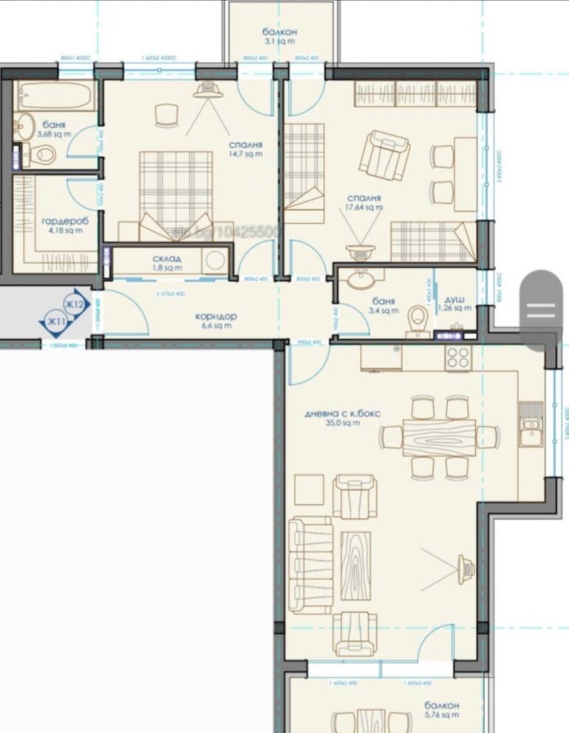 À vendre  2 chambres Sofia , Vitocha , 130 m² | 79577130 - image [16]