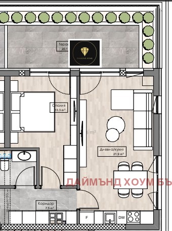 For Sale  1 bedroom Plovdiv , Karshiyaka , 84 sq.m | 24944418 - image [2]