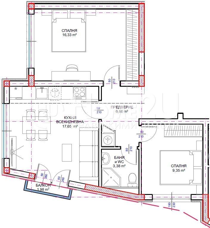 Продава 3-СТАЕН, гр. Варна, м-т Ален мак, снимка 2 - Апартаменти - 52562305