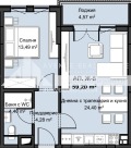 Продава  2-стаен град Пловдив , Западен , 76 кв.м | 78592358 - изображение [2]