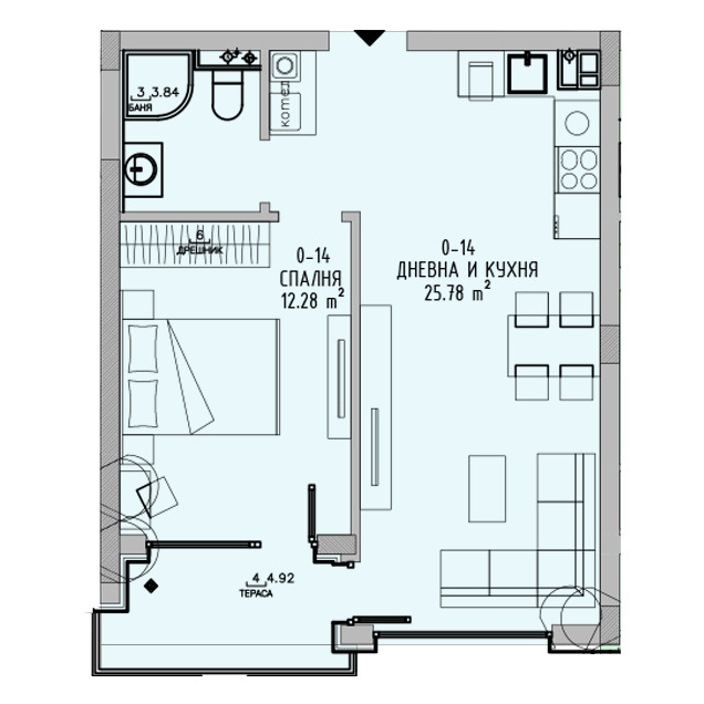 Продава  2-стаен град София , Малинова долина , 62 кв.м | 67882993 - изображение [3]