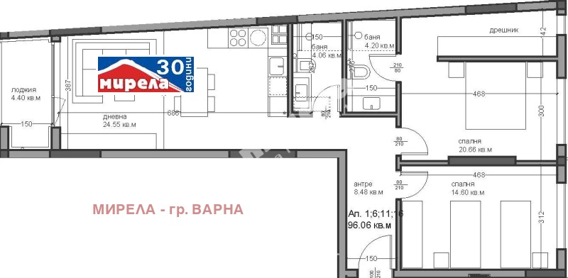 Продаја  2 спаваће собе Варна , Аспарухово , 113 м2 | 31110495