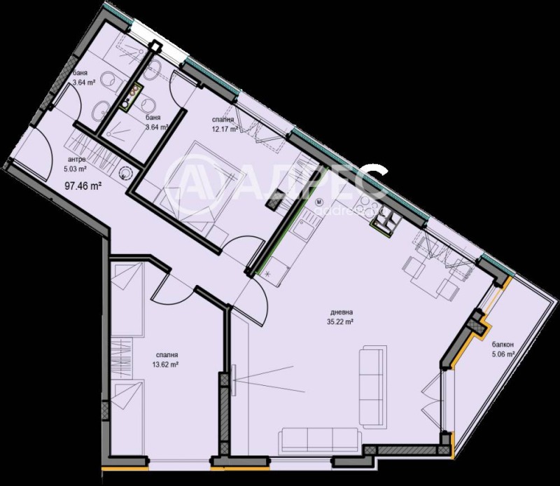 Продава  3-стаен град София , Овча купел , 116 кв.м | 34945996 - изображение [2]