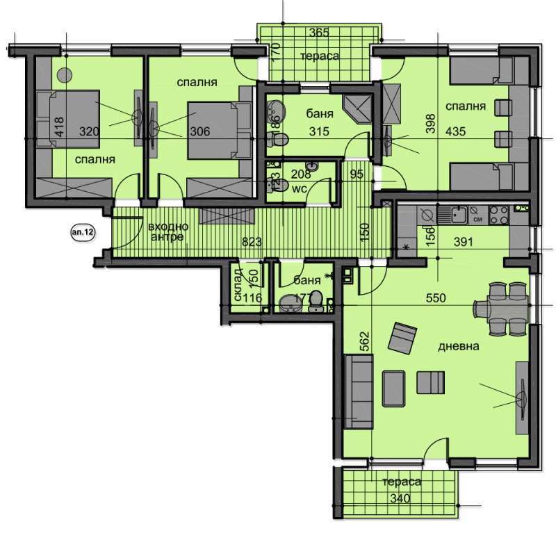 Na sprzedaż  3+ sypialni Plowdiw , Ostromila , 157 mkw | 24682732 - obraz [6]