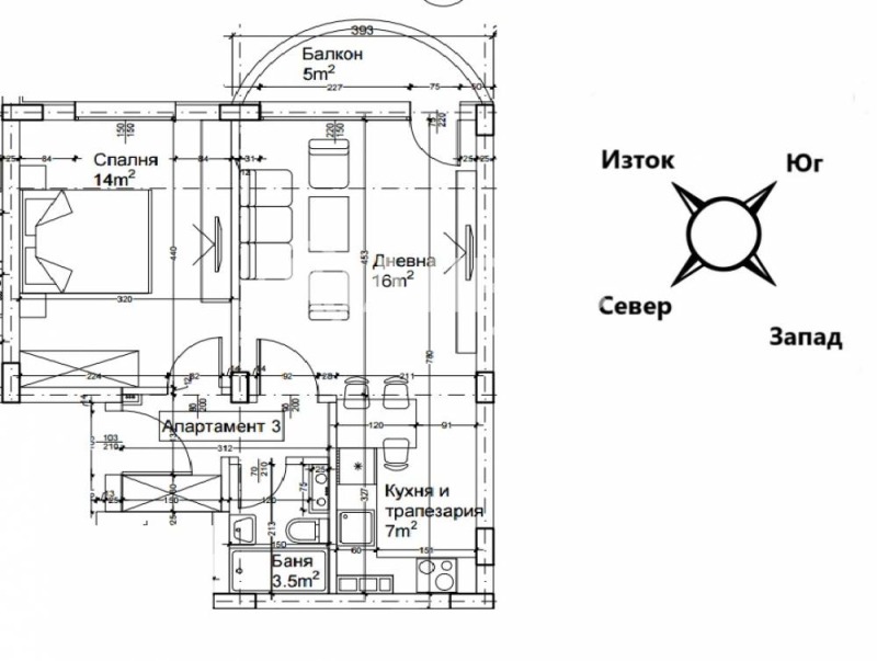 In vendita  1 camera da letto Sofia , Liulin 2 , 66 mq | 23167702 - Immagine [4]