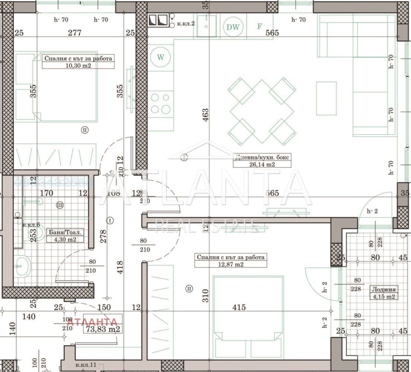 Na prodej  2 ložnice Varna , Kajsieva gradina , 85 m2 | 41393869