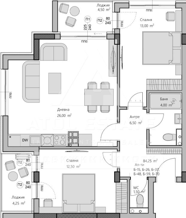 Продава 3-СТАЕН, гр. Пловдив, Христо Смирненски, снимка 2 - Апартаменти - 54147665