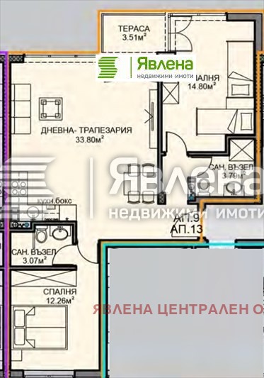 Продава 3-СТАЕН, гр. София, Обеля 2, снимка 1 - Aпартаменти - 47908900